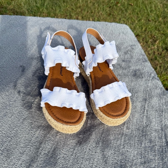 Pierre Dumas Espadrille Sandals in White - Picture 1 of 3